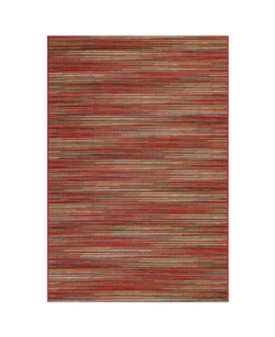 Liora Manne Marina Stripes 4'10" X 7'6" Area Rug In Saffron