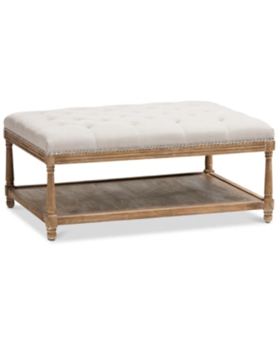 Furniture Carlotta Ottoman In Beige