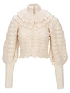 ZIMMERMANN LADYBEETLE CROCHET SWEATER,11552142