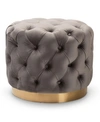 Furniture Valeria Ottoman In Grey