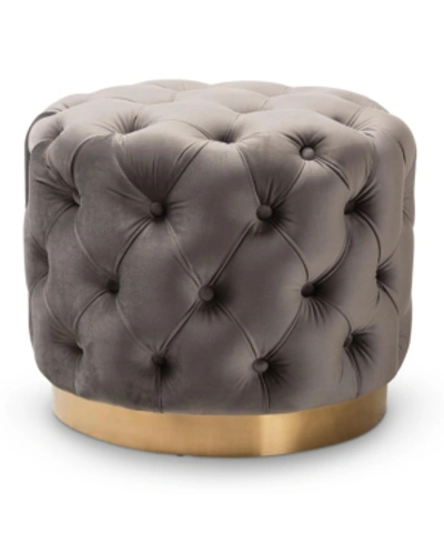 Furniture Valeria Ottoman In Grey