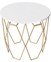FURNITURE OF AMERICA BIANCAH ROUND END TABLE