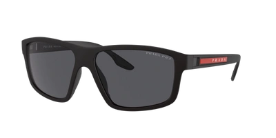 Prada Linea Rossa Man Sunglasses Ps 02xs In Polarized Dark Grey
