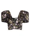 AMUR Sedona Floral Puff-Sleeve Top