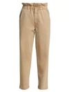 MOTHER The Yoyo Ruffle Greaser High-Rise Ankle Pant