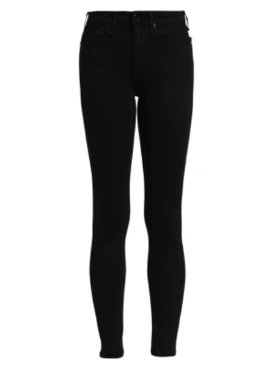 Rag & Bone Nina High-rise Skinny Jeans In Black