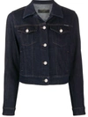 DOLCE & GABBANA CROPPED BUTTONED DENIM JACKET