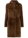 DESA 1972 LONG-SLEEVED SHEARLING COAT