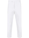 HAIDER ACKERMANN STRAIGHT LEG WHITE TROUSERS