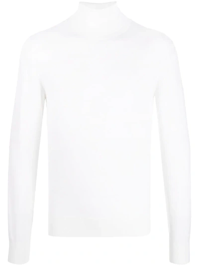 Dolce & Gabbana Virgin Wool Rollneck Jumper In Neutrals