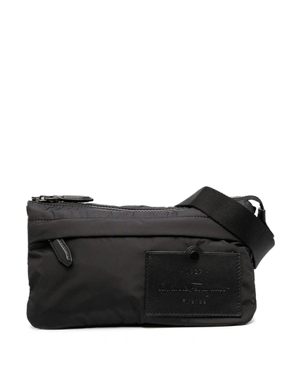 Ferragamo Nylon Belt Bag In Black