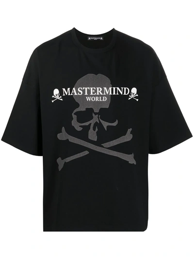 Mastermind Japan Graphic Print T-shirt In Black