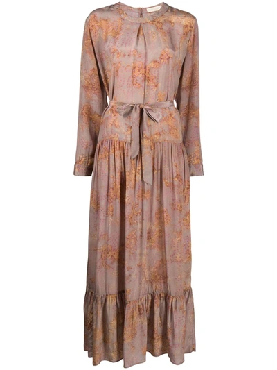 Mes Demoiselles Tie-dye Shift Dress In Neutrals