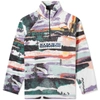 Napapijri Revontulet Quarter Zip Micro Fleece Sweat In Multi
