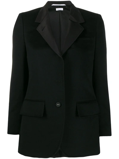 Thom Browne Wide-lapel Cashmere Jacket In Black