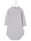 Bonpoint Baby Cotton Jersey Bodysuit In 灰色