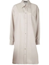 Kwaidan Editions Oversized Shirt Dress In Neutrals