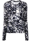 MAJESTIC ABSTRACT PRINT LONGSLEEVED TOP