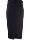 L'AUTRE CHOSE BUCKLE-DETAIL PENCIL SKIRT