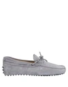 Tod's Loafers In Light Grey