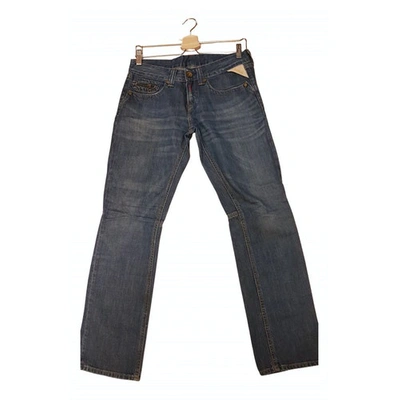 Pre-owned Replay Straight Jeans In Blue