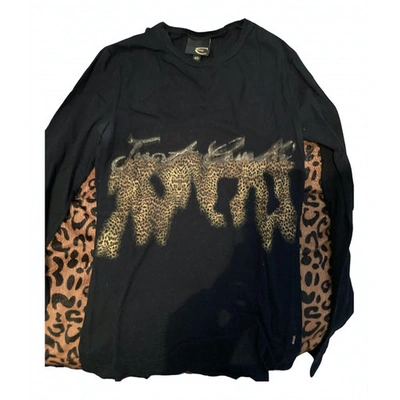 Pre-owned Just Cavalli Black Cotton Top