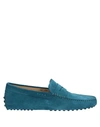 Tod's Loafers In Deep Jade