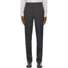 LEMAIRE GREY STRAIGHT-LEG TROUSERS