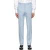 GIVENCHY BLUE SKINNY-FIT TROUSERS