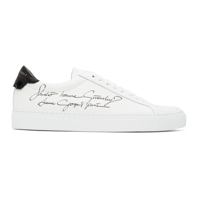 Givenchy White & Black 'studio Homme' Urban Knots Trainers