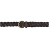 RRL RRL TAN BRAIDED TERRANCE BELT