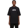 BALENCIAGA BALENCIAGA BLACK CREW T-SHIRT