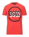 Dsquared2 T-shirts In Red