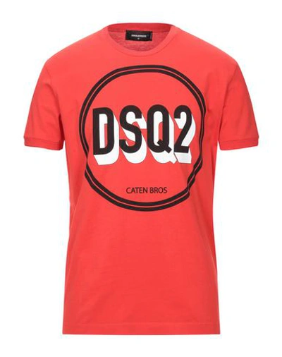 Dsquared2 T-shirts In Red