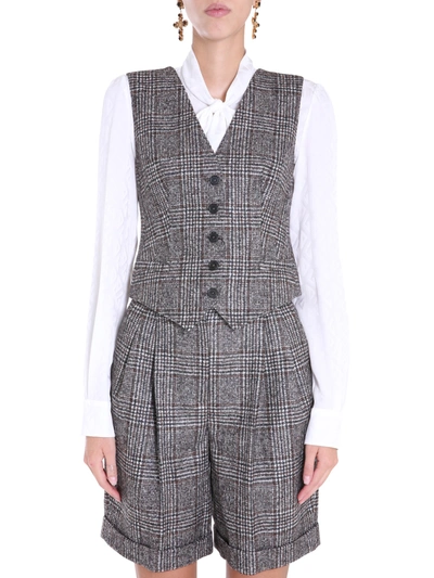 Dolce & Gabbana Single-breasted Waistcoat In Multicolour