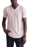 Goodlife Scallop V-neck T-shirt In Rose Dust