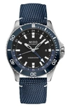 Mido Men's Swiss Automatic Ocean Star Gmt Blue Fabric Strap Watch 44mm