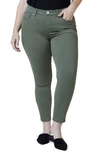 Slink Jeans Denim Leggings In Pine