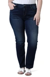 Slink Jeans High Waist Straight Leg Jeans In Blue
