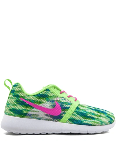 Nike Kids' Rosherun Flight Weight Sneakers In Green