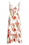 REFORMATION EMBRY FLORAL MIDI DRESS,EMBRY