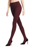 Falke Pure Matte 100 Opaque Tights In Barolo