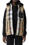 BURBERRY OAKHAM REVERSIBLE HOODED PUFFER VEST,8033432