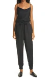 Cinq À Sept Finnley Twill Jumpsuit In Black