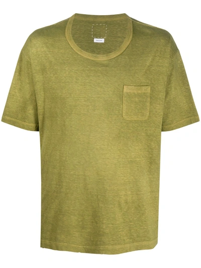 Visvim Faded-effect Short-sleeve T-shirt In Green