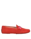 Tod's Loafers In Red