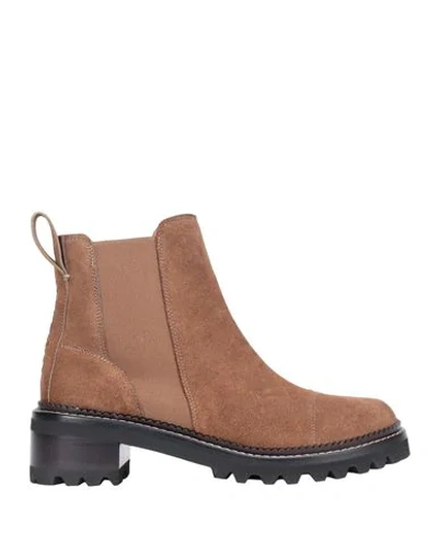 See By Chloé Ankle Boots In Brown