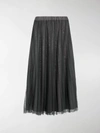 P.A.R.O.S.H PARALLEL PLEATED MIDI SKIRT,15686895