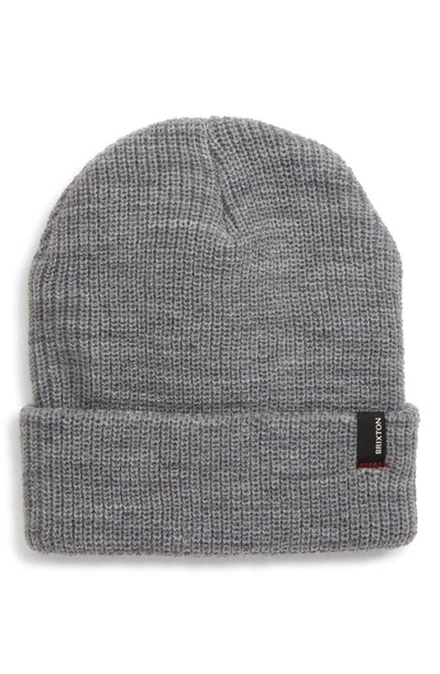 Brixton Heist Beanie In Heather Grey