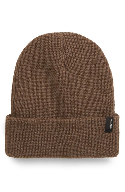 Brixton Heist Beanie In Brown